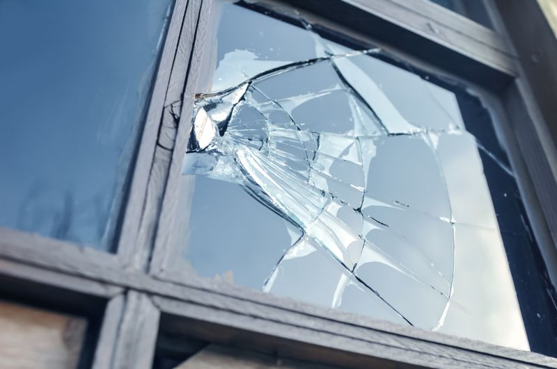 Cracked Window Glass